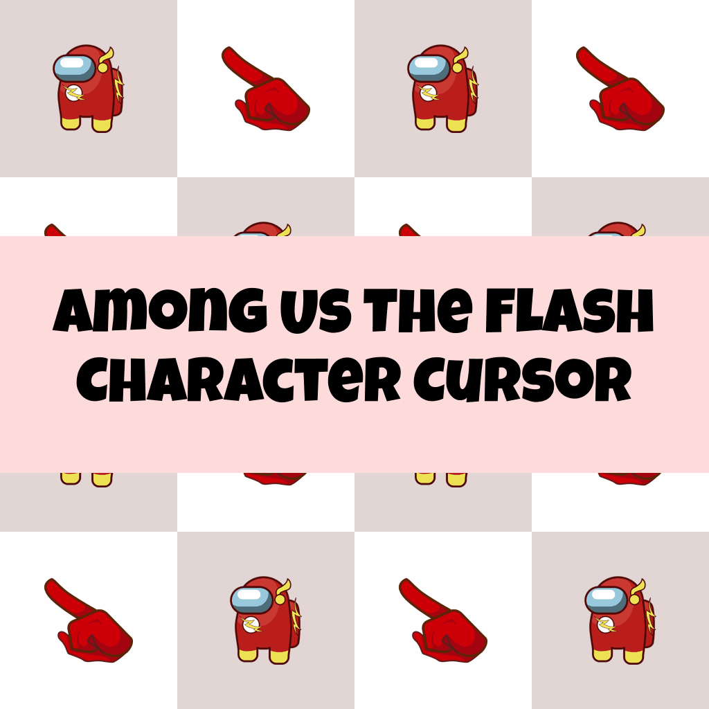 Preview Among Us The Flash Character cursor custom cursor pack